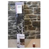 2 bouleaux lumineux Canvas,  4'