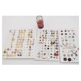 Lot de boutons de manchettes, paires et seuls