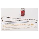 Lot de chapelets vintage, dont Italie