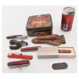 Lot de canifs / couteaux, dont Victorinox,