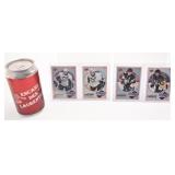 4 cartes de hockey Upper Deck Series I,