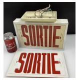 Enseigne Sortie