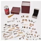 Lot de boutons de manchettes et de pinces