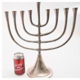 Grand chandelier / menorah, en aluminium, neuf