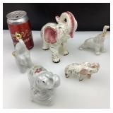 Éléphants décoratifs, vintage