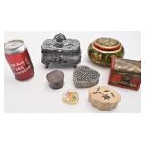 Lot de coffrets en diffï¿½rentes matiï¿½res