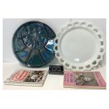 Assiettes ï¿½ hors-d'oeuvres, dont en verre
