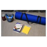 Lot d'entraï¿½nement, poids 5 livres, tapis et