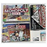 4 jeux de Monopoly, complets