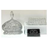 Bonbonniï¿½re en cristal Pinwheel et beurrier