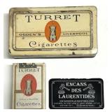 2 boï¿½tes de cigarettes Turet, en carton et en