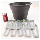 Cache pot de 12'' et 10 paquets de