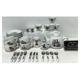 32 piï¿½ces de vaisselle de collection Martine