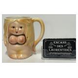 Ancienne tasse en cï¿½ramique, avec seins articulï¿½s,