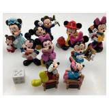 8 figurines Mickey / Minnie Mouse, Walt Disney