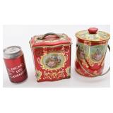 2 boï¿½tes en mï¿½tal, vintage