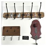 Crochets en bois et en mï¿½tal
