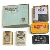 Boï¿½tes de cigarettes et de tabac, en mï¿½tal et