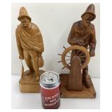 2 sculptures signï¿½es Caron