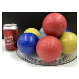 Lot de boules de Bocce, en plastique