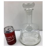 Carafe en verre avec gravures d'oiseaux