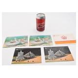 5 cartes postales des Jeux Olympiques de 1976,