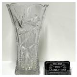 Vase en cristal Pinwheel, hauteur : 10''