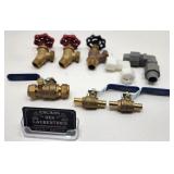 6 valves et 2 coupleurs, neufs
