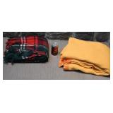 2 couvertures vintage, Ayers pure laine,