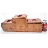 3 pots de comptoir Baribocraft Canada, thé,