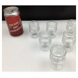 6 petites coupes en cristal, vintage