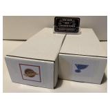 Lot de cartes de hockey, Canucks et Blues