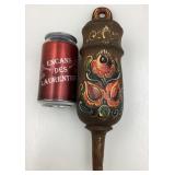 Suspension murale / vase en bois, vintage,
