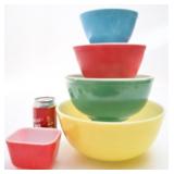 Ensemble Pyrex nesting Primary colors et fridgie