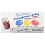 3 ballons pour terrain de jeu, vintage, neufs