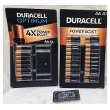 55 piles AA Duracell Power Boost et Optimum
