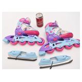 Patins Disney 2 en 1, à roues alignées ou à lame,
