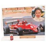 Laminé de Gilles Villeneuve, 24'' x 36''
