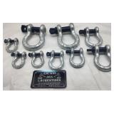 9 manilles (shackles) de levage