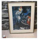 Impression de Chagall, encadrée, le cadre