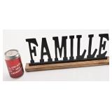 Décoration Famille, en métal et en bois