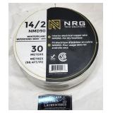 Fil électrique NRG 14/2 blanc, 30 m, neuf