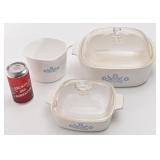 Lot de pièces CorningWare cornflower, dont
