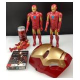 Lot Iron Man, figurines, cartes et masque