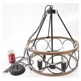 Suspension en fer, style farmhouse,