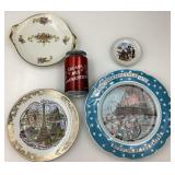 4 assiettes de France, dont 2 de Limoges
