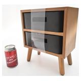 Coffret de rangement, en bois, avec tiroirs