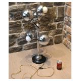 Lampe à boules chromées, vintage