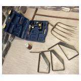 Lot d'outils, dont perceuse