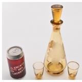 Carafe vintage, avec bouchon et 2 verres